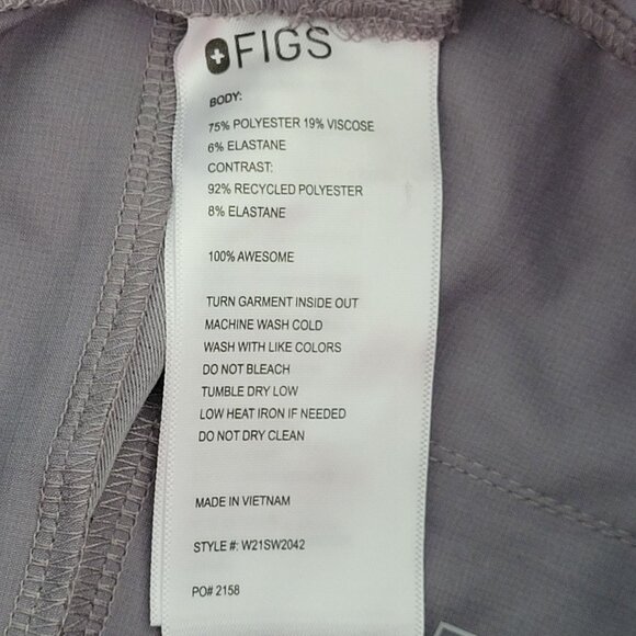 Figs Charlotte 21Pocket Slim Scrub Pants Womens Size XXS Grey NWOT - Picture 4 of 7